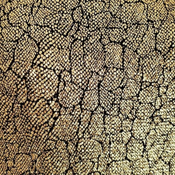 NWOT Topshop Metallic Gold Snakeskin Stretch Bodycon Dress - Picture 3 of 7